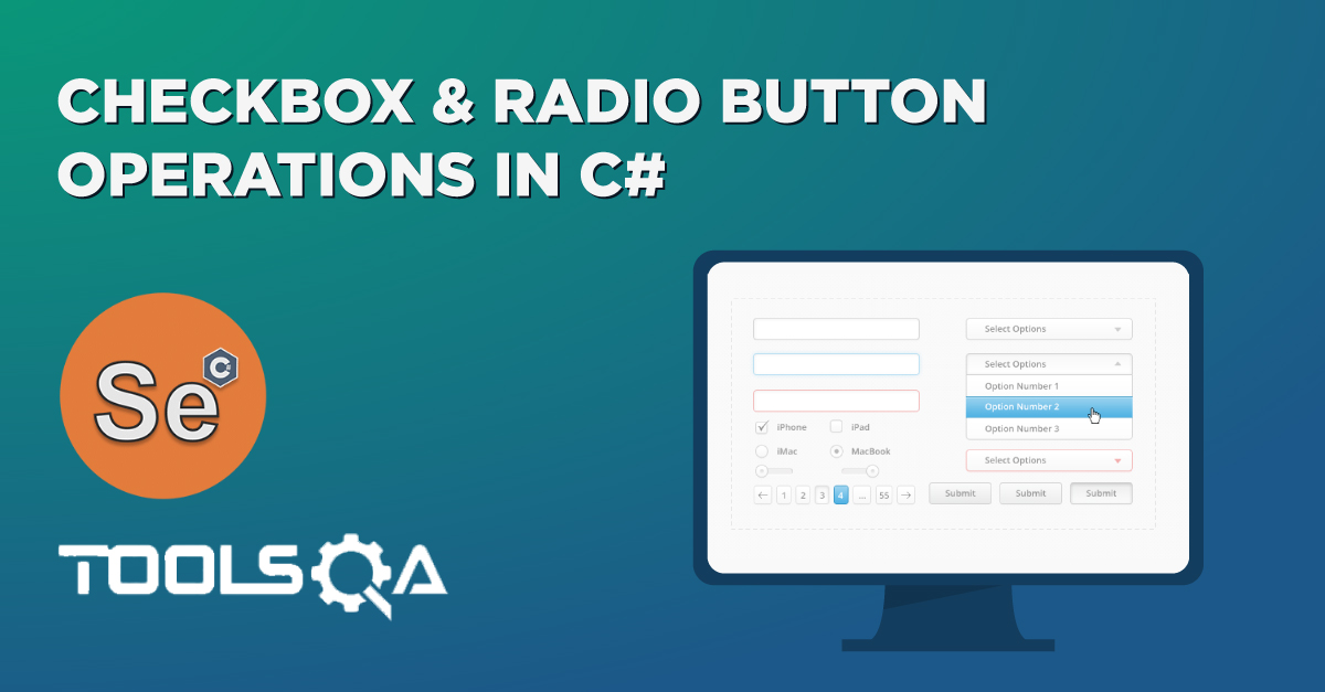 CheckBox & Radio Button Operations in selenium C#